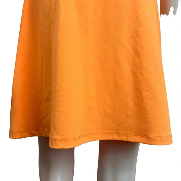 Susana Monaco V-Neck A-Line Mini Dress in Electric Orange Neon - Picture 14 of 16